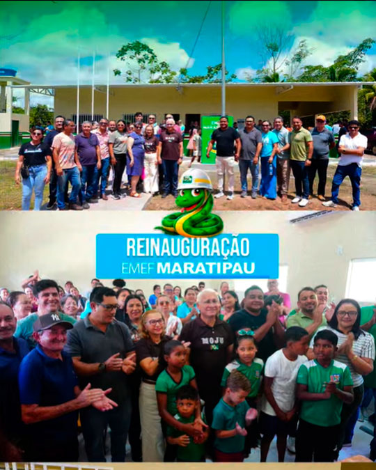 Prefeitura de Moju realiza reinauguração da EMEF Maratipau