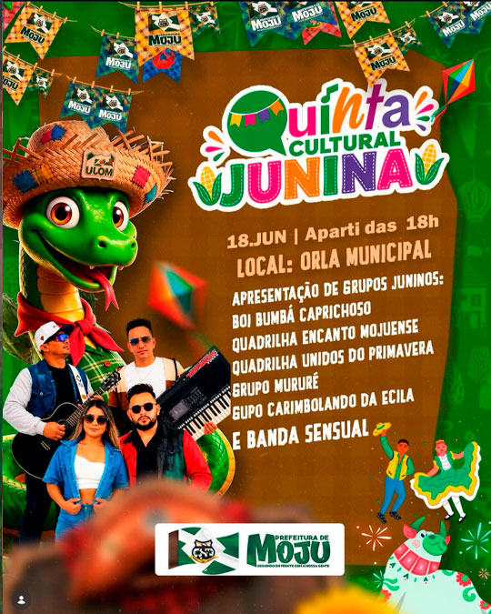 VEM AÍ A QUINTA CULTURAL JUNINA!