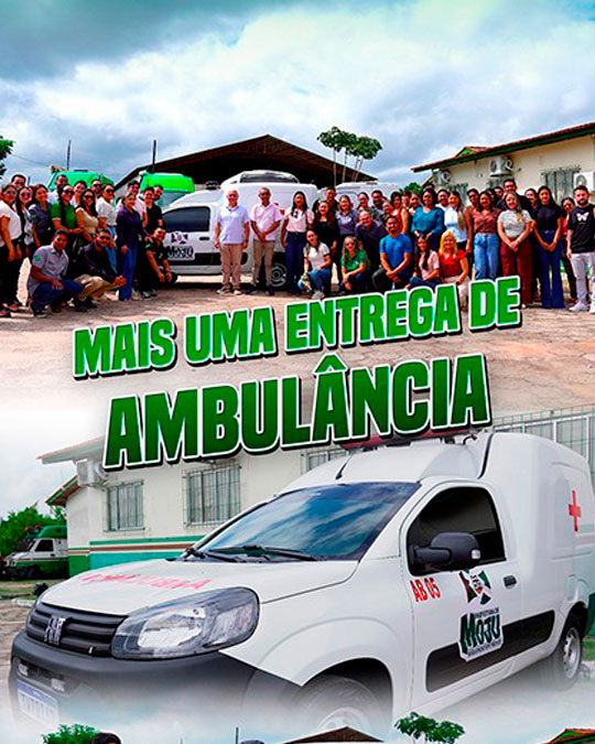 Prefeitura de Moju avança na renovação da frota da saúde com a entrega da 6ª ambulância