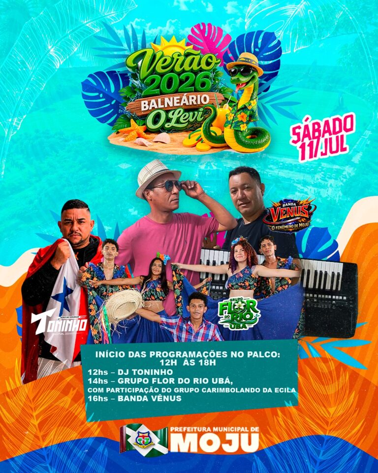 ☀️🌴 O Verão 2026 continua no Balneário O Levi! 🌊🎶
