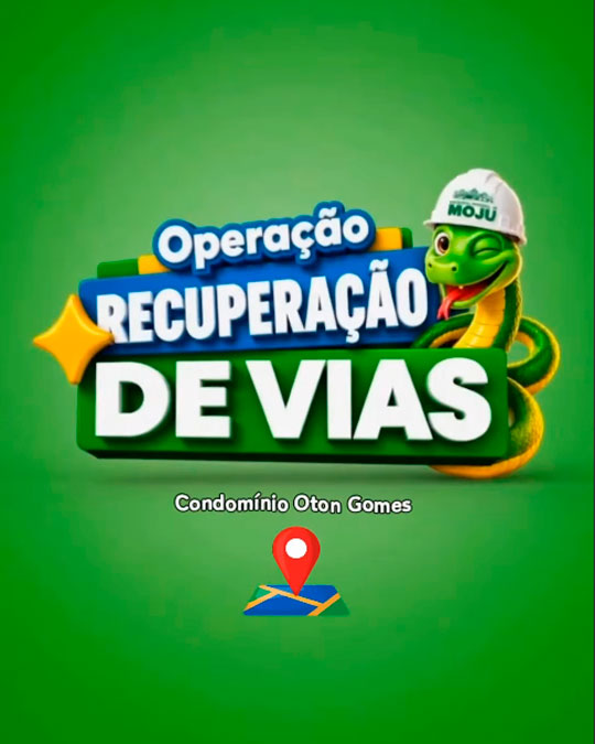 Prefeitura de Moju realiza recuperação de via pública no Condomínio Oton Gomes